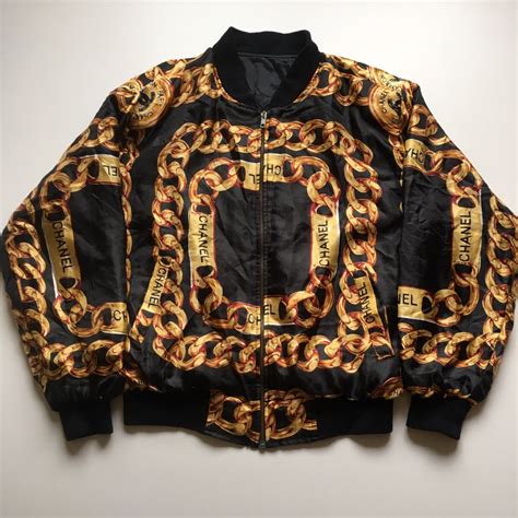 vintage chanel silk bomber|Chanel Vintage Bomber .